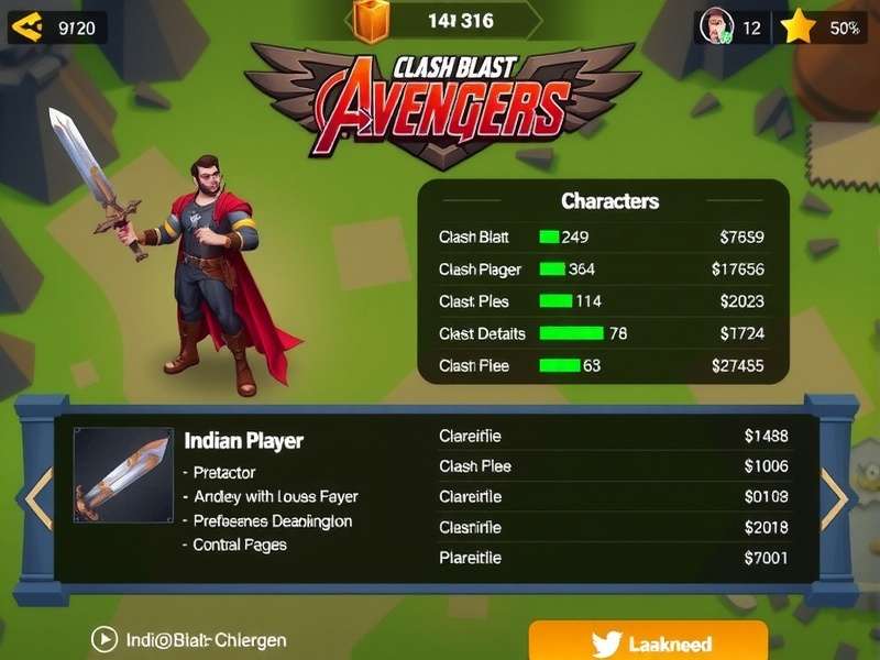 Clash Blast Avengers gameplay screenshot